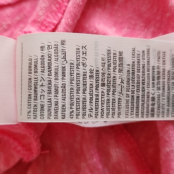 ABERCROMBIE PINK PEPLUM BUTTON FRONT T-SHIRT L - Picture 10 of 12